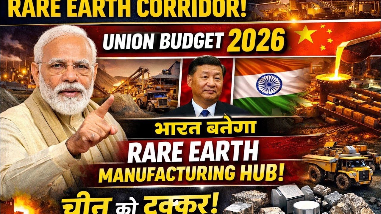 RARE EARTH MINERAL | RARE EARTH CORRIDOR BUDGET 2026 | INDIA VS CHINA | 