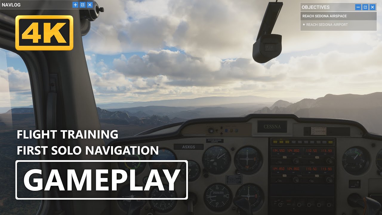 MSFS Gameplay 4K | Microsoft Flight Simulator - FIRST SOLO NAVIGATION [GeForce RTX 3070]