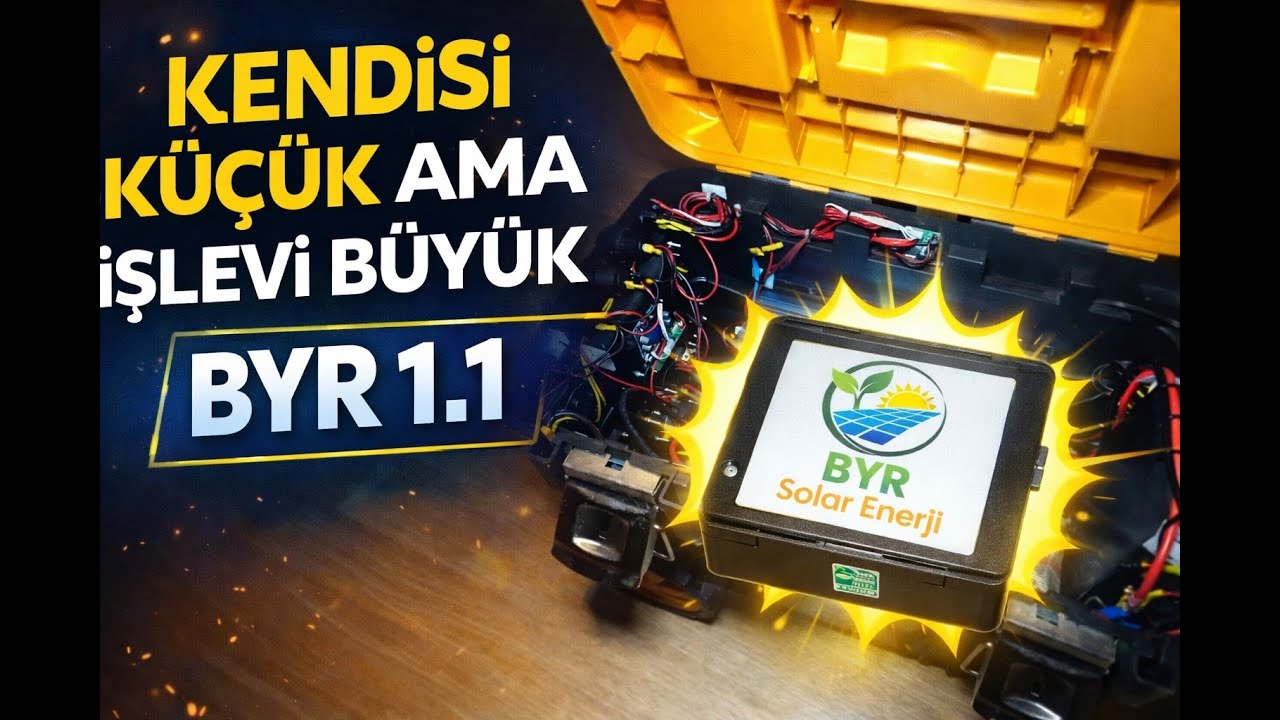 KENDİSİ KÜÇÜK İŞLEVİ BÜYÜK SOLAR ENERJİLİ BYR 1 .1