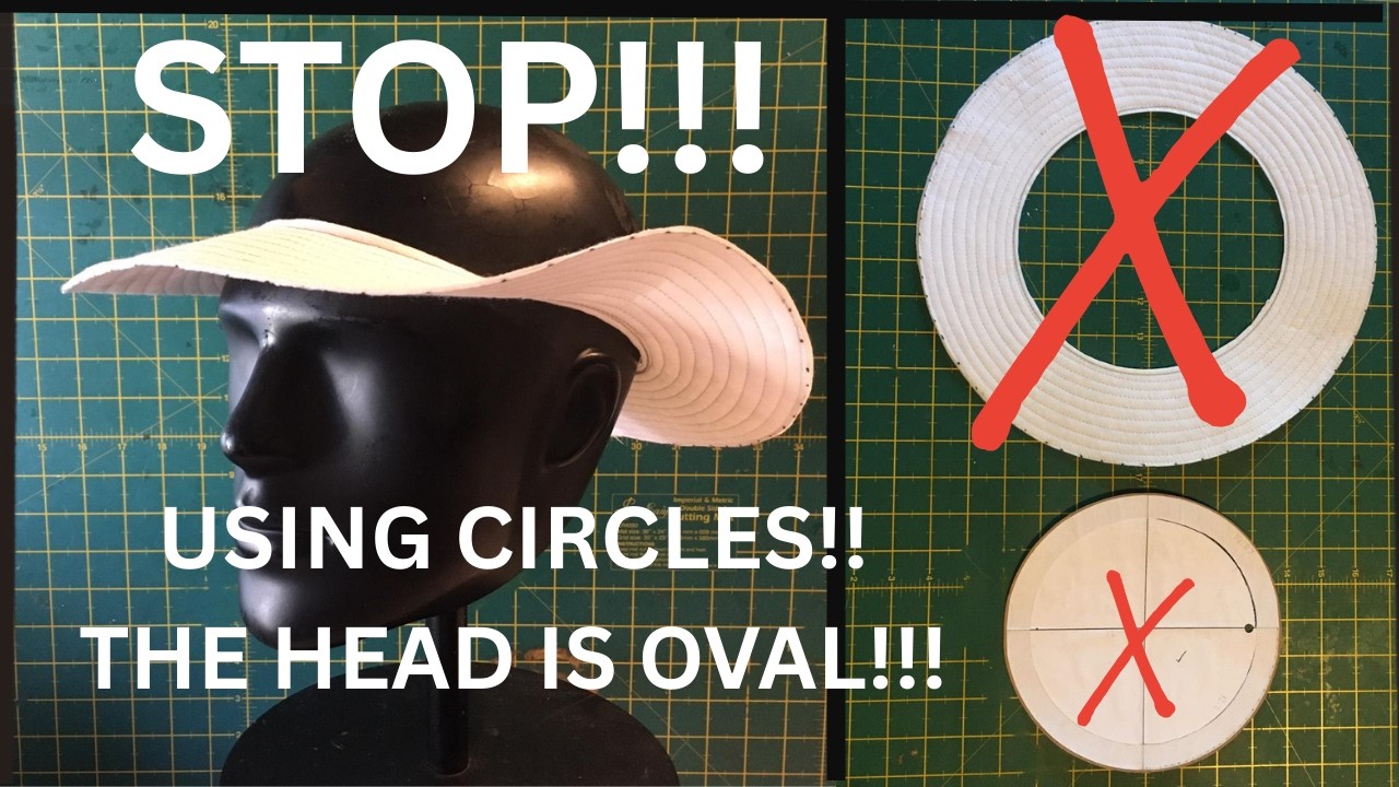 How To Engineer A Hat Pattern to Fit The Head : STOP Making The Circular Fitted Hat Pattern Mistake!