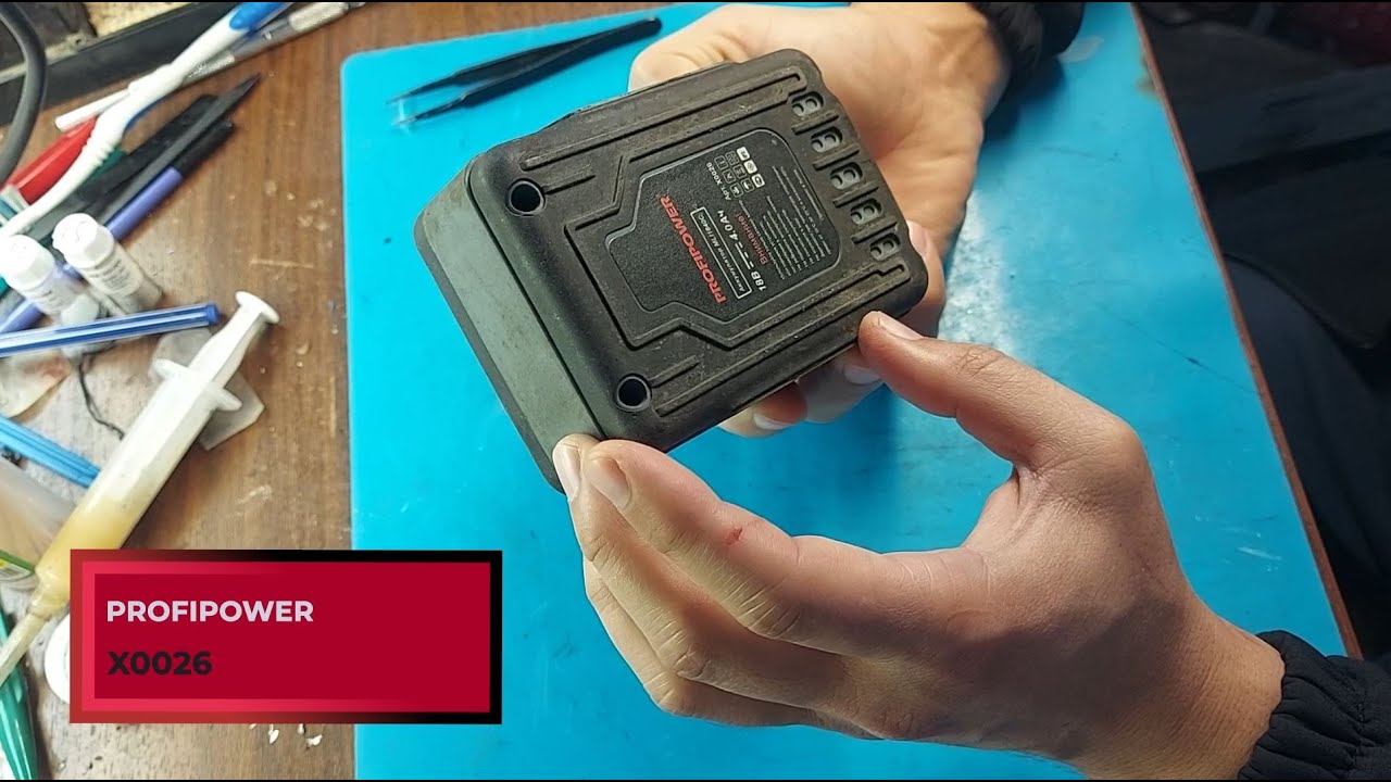Замена батареек в отвертке PROFIPOWER X0026