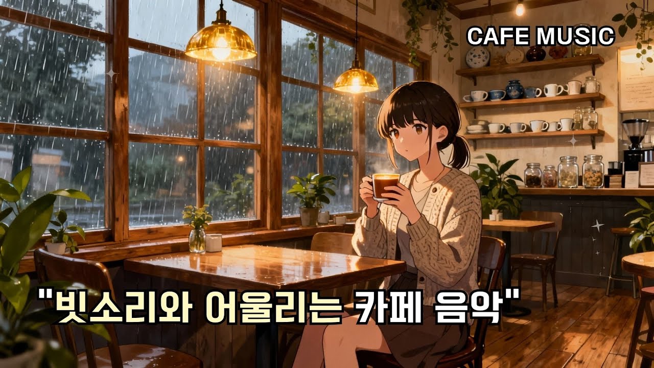 빗소리와 어울리는 카페음악 ☕ | 비 오는 날 듣기 좋은 감성 R&B & 팝발라드  | Rainy Cafe Playlist | 달팽이뮤직