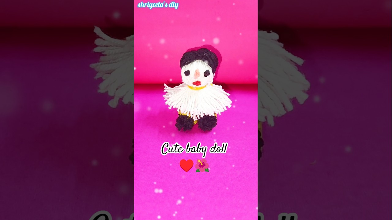 diy doll with woolen ♥️🎎