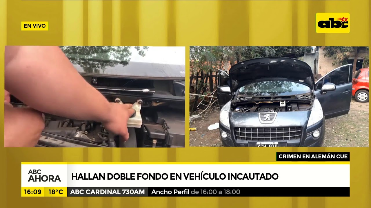 Hallan doble fondo en vehículo incautado