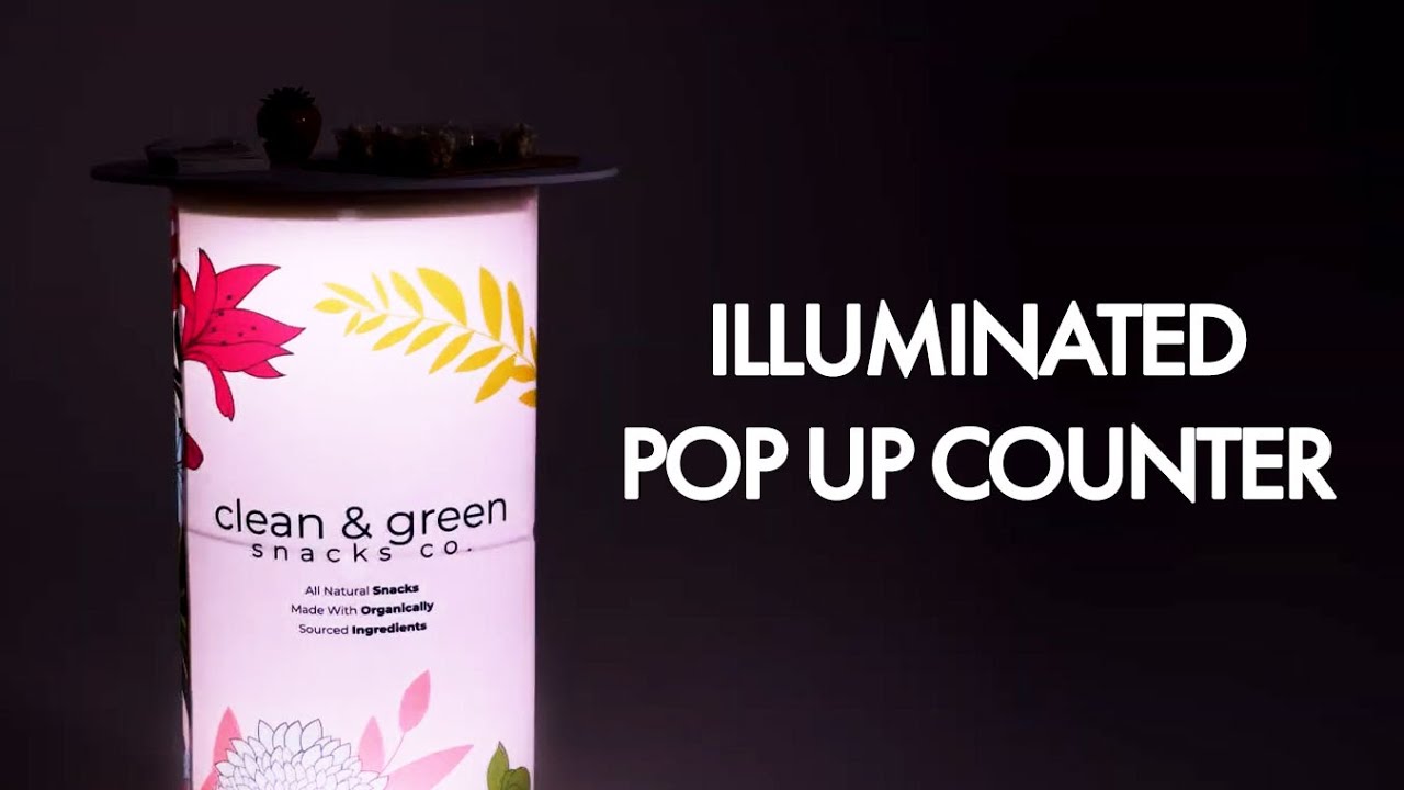 LED Pop Up Counter for Promotional Events | Displays2go®