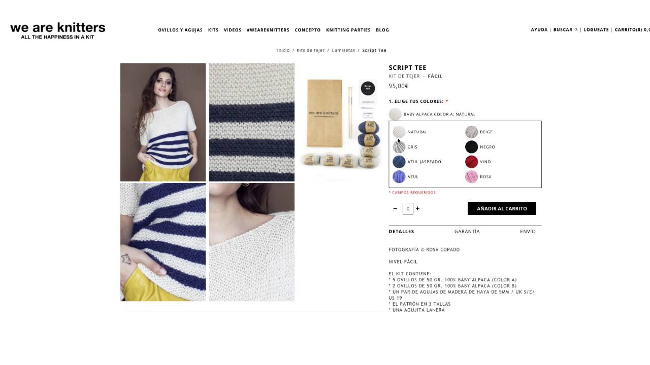 &iquest;Qu&eacute; incluye un kit de tejer de We Are Knitters?