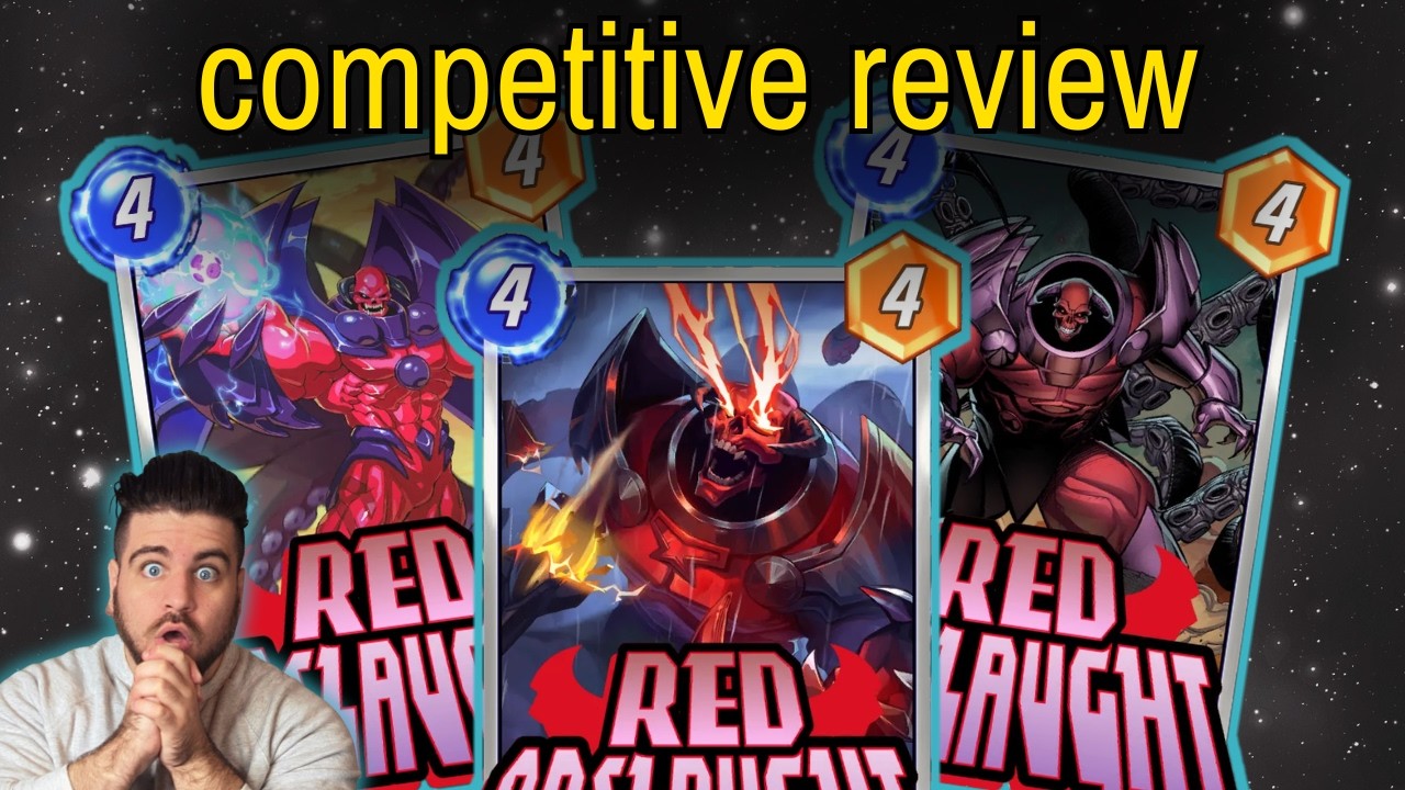 A Competitive Review Of Red Onslaught In Marvel SNAP | Top Synergies, Decks, Potential