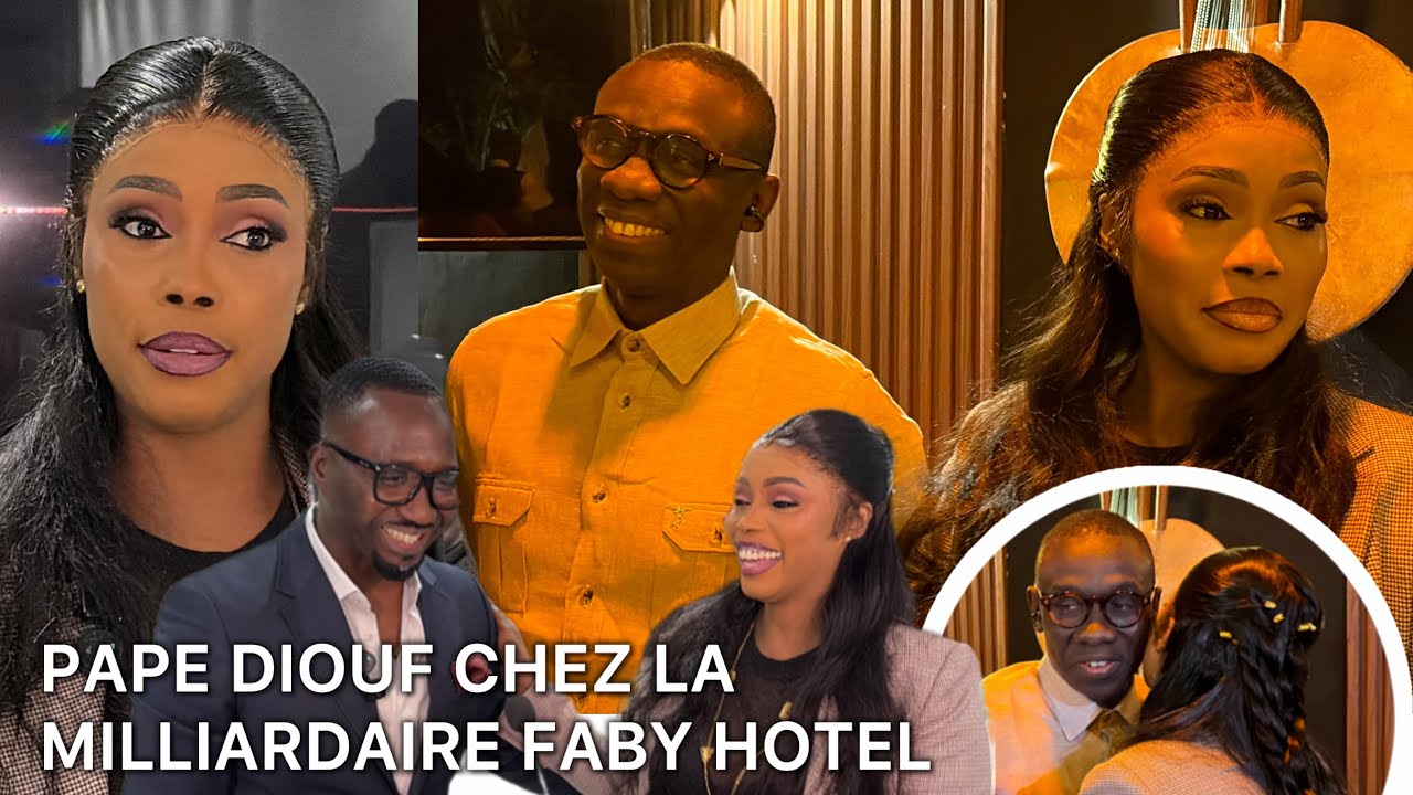Pape diouf chez la milliardaire Faby hotel pour l&rsquo;inauguration du 2em hotel de son mari