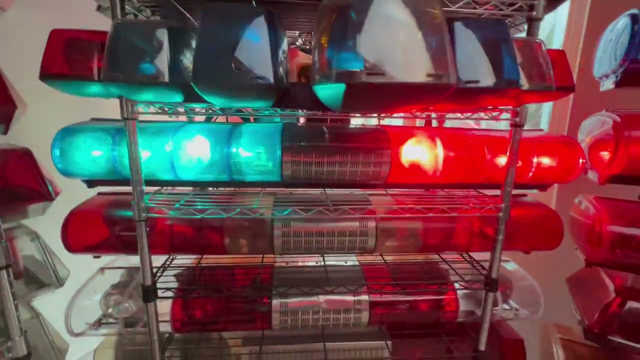 Federal Signal Aerodynic CA Double End PAR36 Take-Down lightbar as seen on ABC’s “TJ Hooker” TV Show