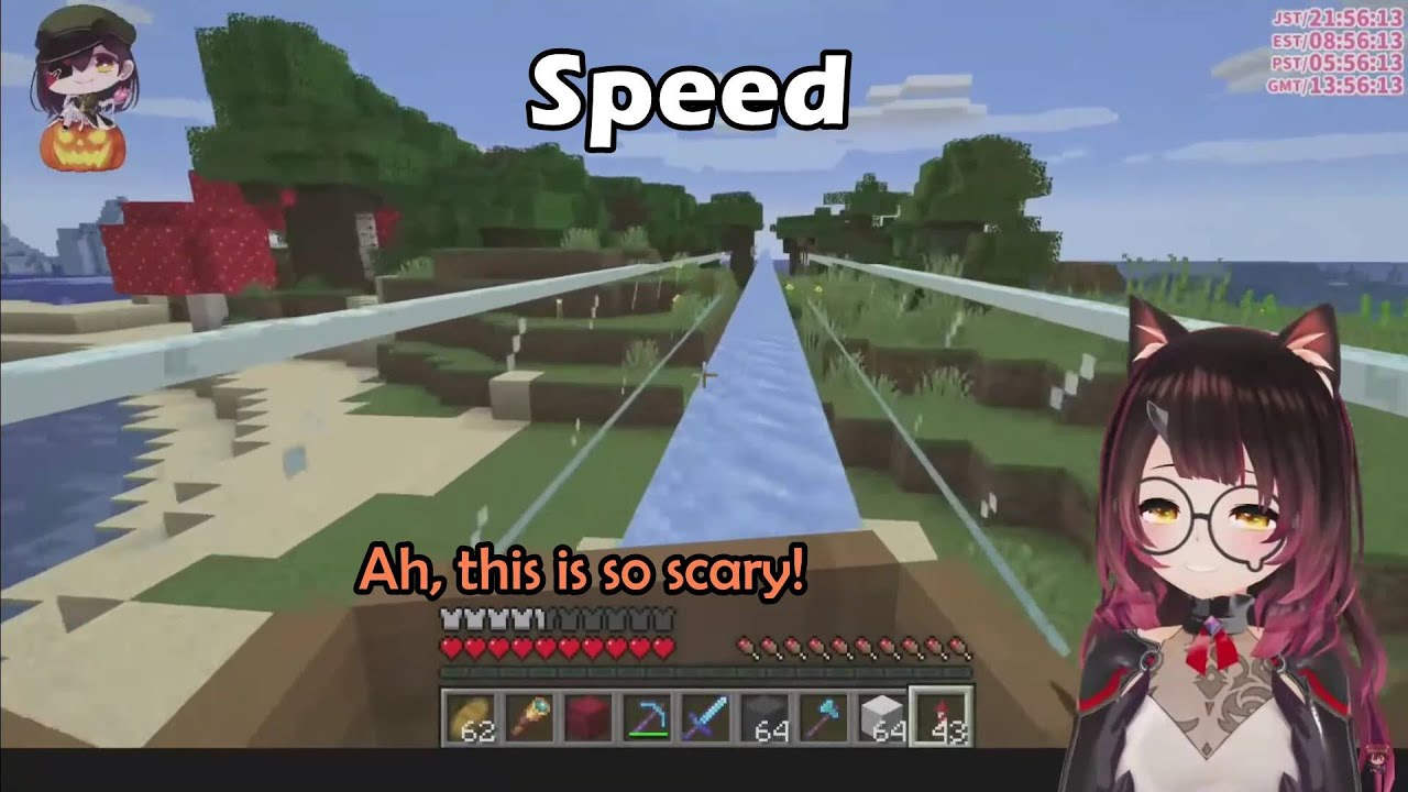 Roboco's Reaction When She's Speeding Through Nenechi's Mesa Road【Hololive Eng Sub】