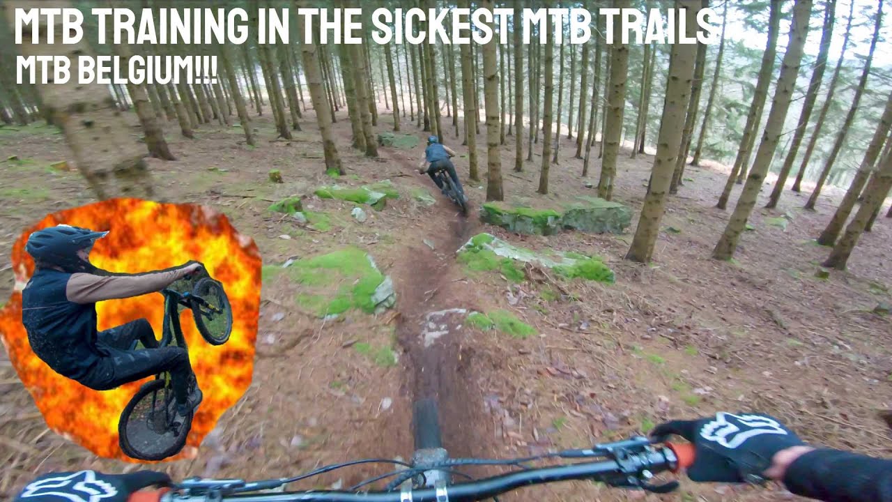 Training in de best mtb trails, mtb Belgium!!!