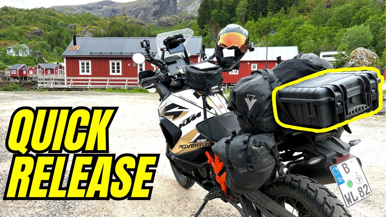 BEST QUICK RELEASE PELICAN CASE for Motorcycles // DIY peli case quick release