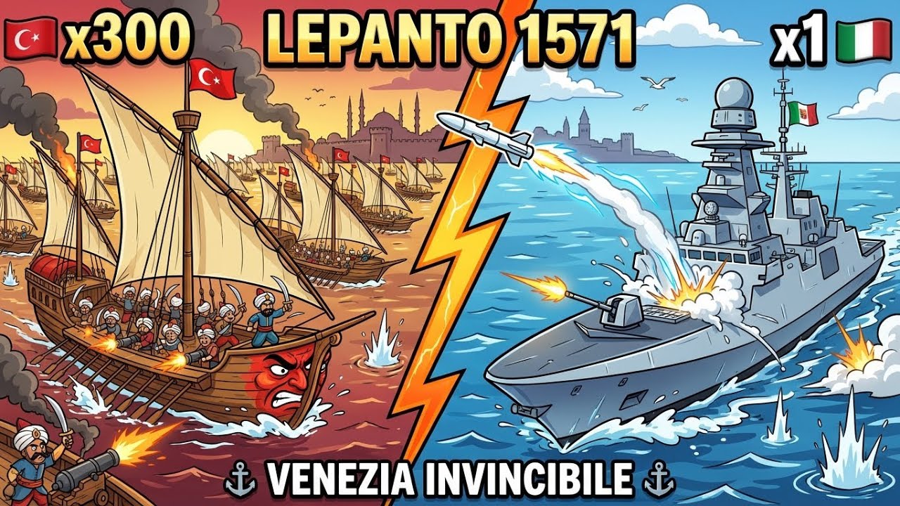 COSA SUCCEDEREBBE SE la fregata Andrea Doria finisse nella battaglia di Lepanto del 1571?