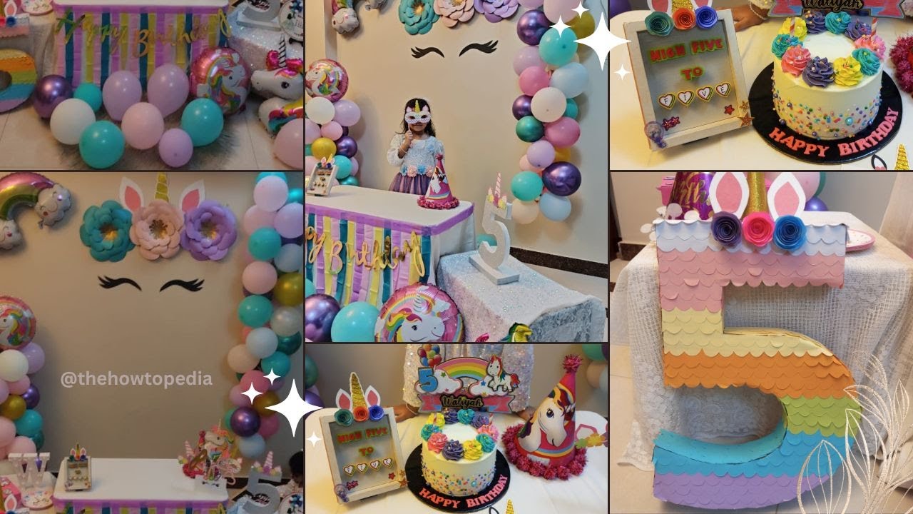 How To DIY Unicorn Birthday Decoration Under Budget Easily