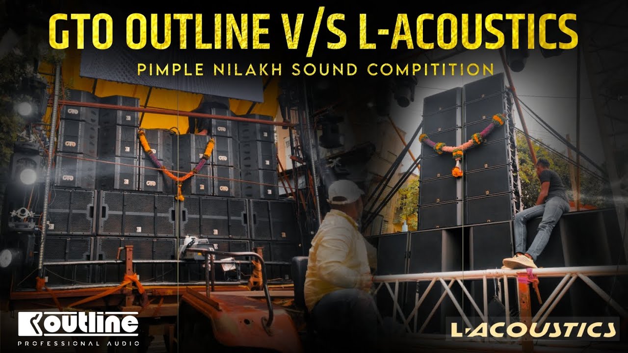 L-Acoustics K2 V/S GTO Outline 🚀 | Pimple Nilakh Ganpati Visarjan 🌟 | Top Brands Compitition 🔊