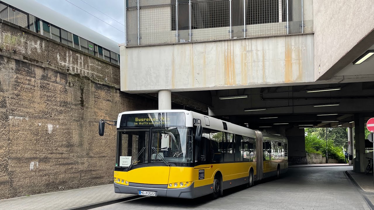 Mitfahrt im EX BVG Solaris GN09/Solaris Urbino 18 III von Busreisen Milo Rheinberg Linie SB30