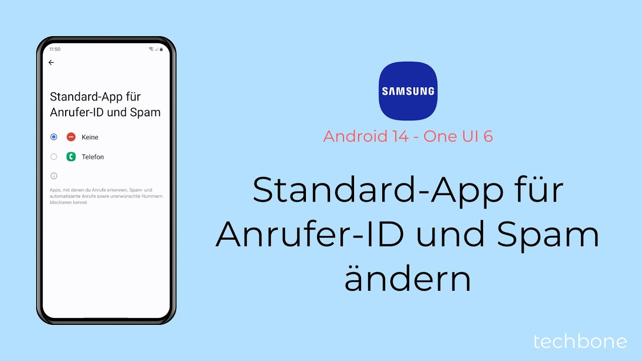 Standard-App f&uuml;r Anrufer-ID und Spam &auml;ndern - Samsung [Android 14 - One UI 6]