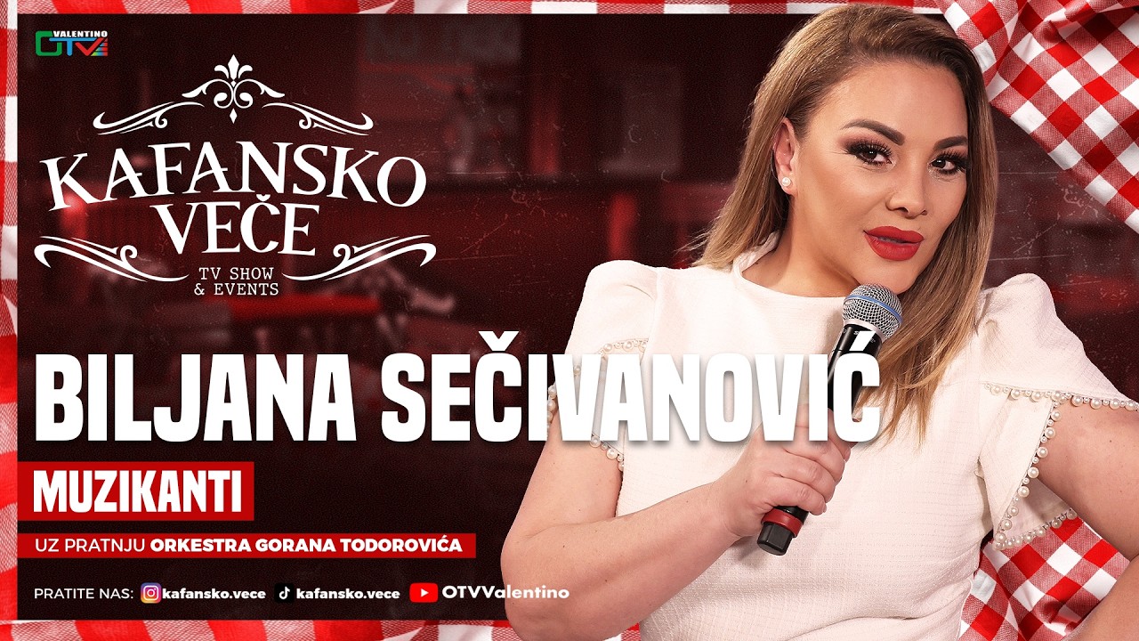 BILJANA SECIVANOVIC - MUZIKANTI | UZIVO | ORK. GORAN TODOROVIC | 2026 | KAFANSKO VECE