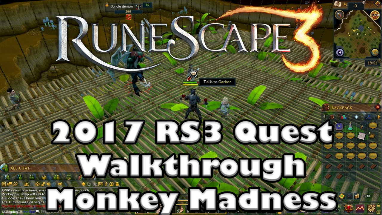 RS3 Quest Guide - Monkey Madness - 2017 ( Up to Date!)