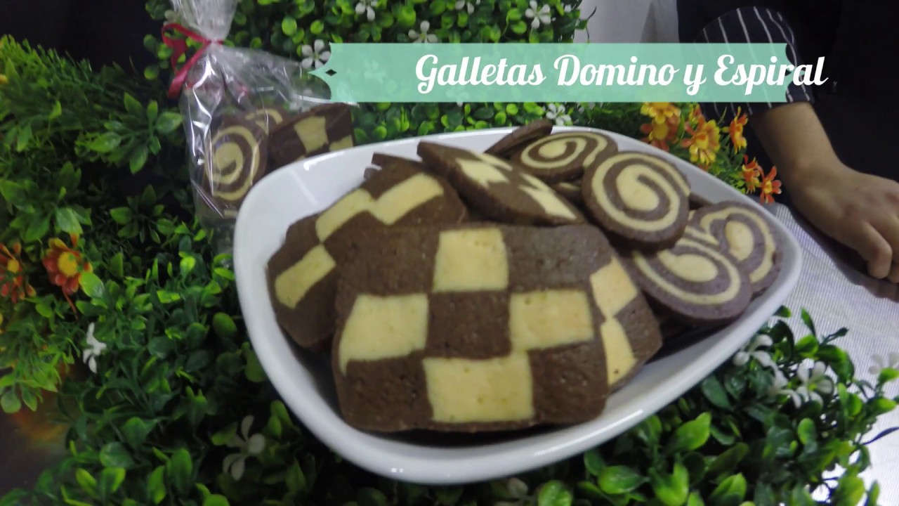 Galletas domino y espiral