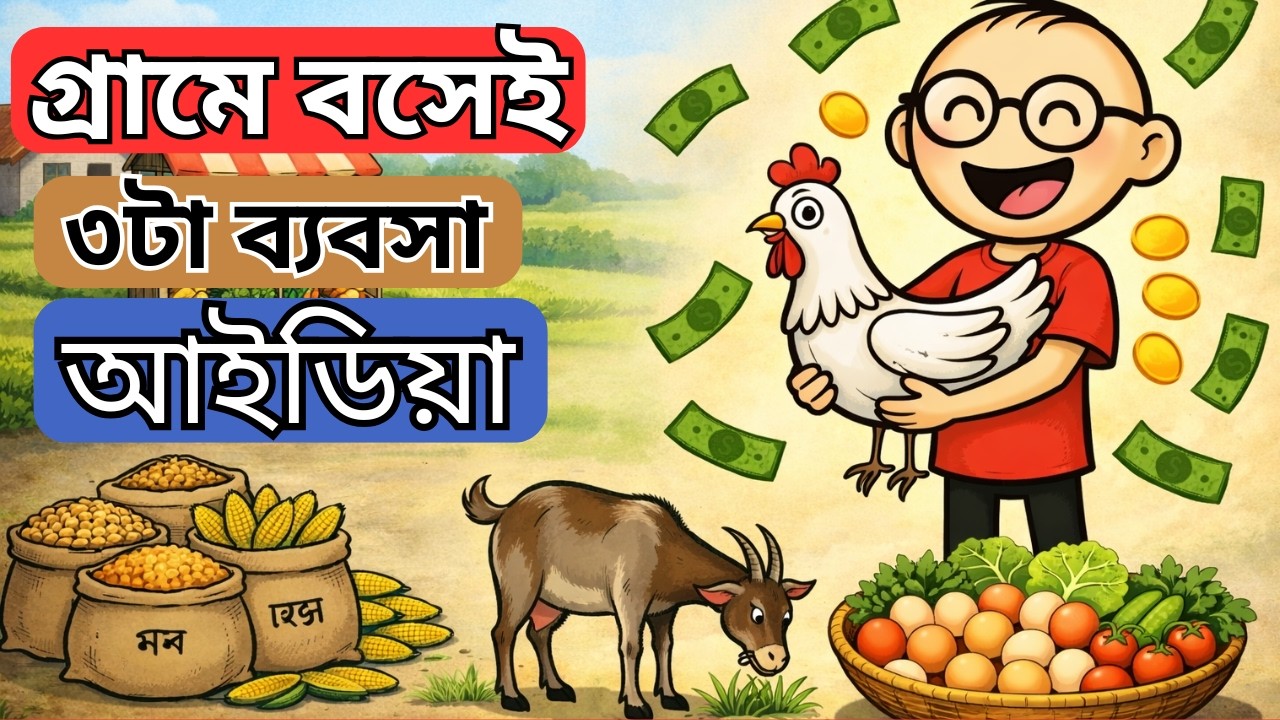 গ্রামে বসেই শুরু করুন ৩টি লাভজনক ব্যবসা | মাত্র ৫-২০ হাজার টাকায় মাসে ১৫-৪০ হাজার ইনকাম