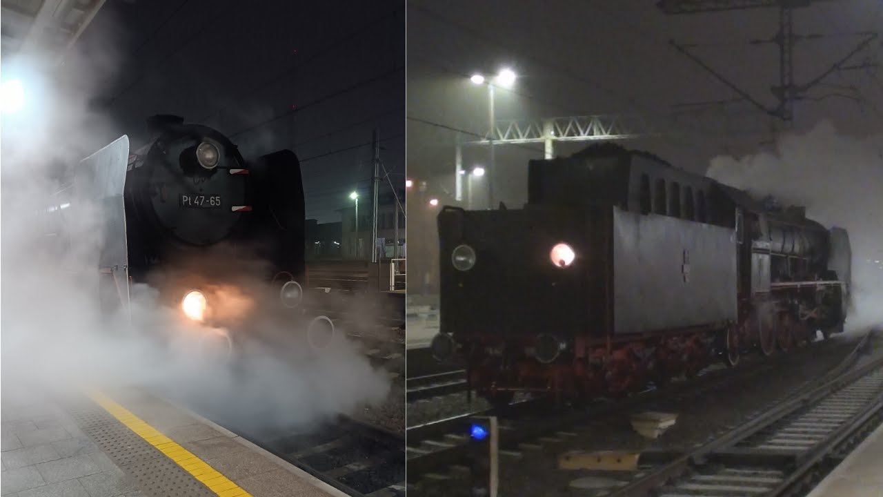 Pt47-65 na manewrach &ndash; potężny parow&oacute;z w nocnej akcji 💨