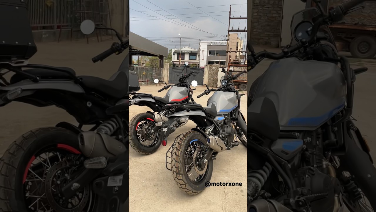 The Himalayan 450 Slate Poppy Blue and Himalayan Salt🔥#himalayan450 #rehimalayan #motorxone