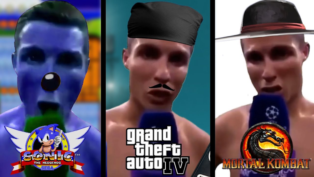Cristiano Ronaldo Siuuu in different games