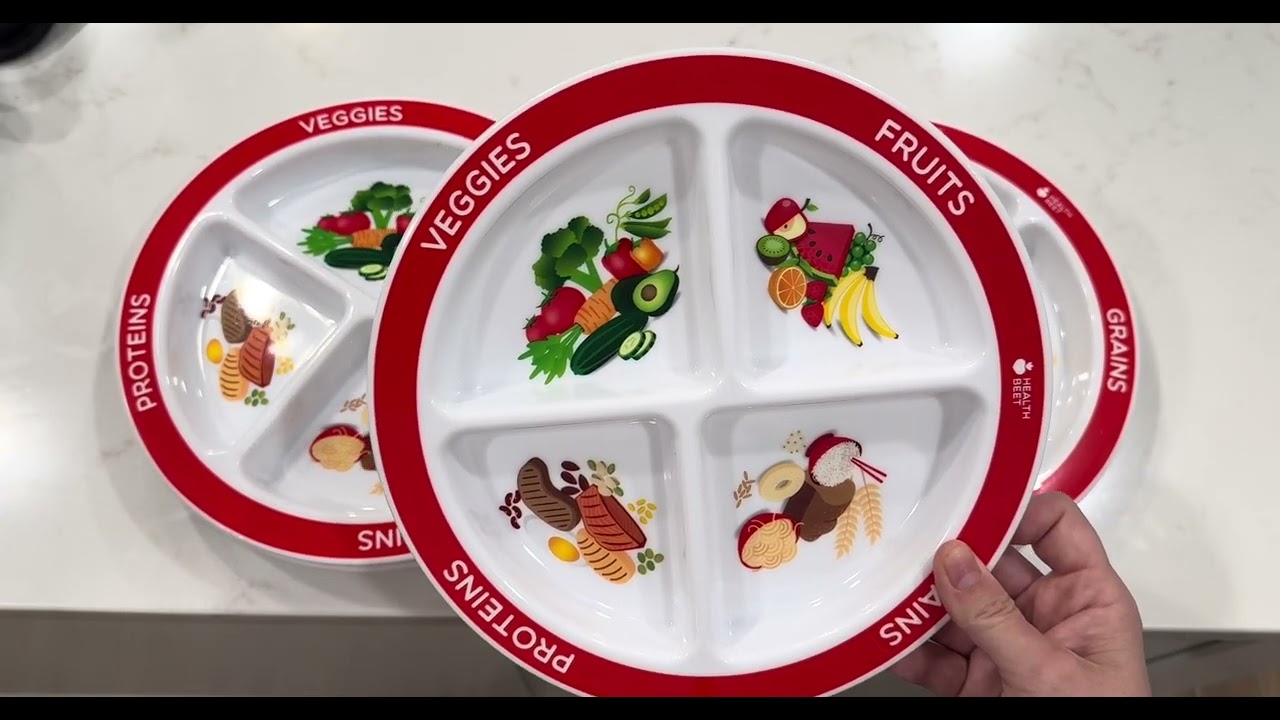 Watch Before Buying - Review of Health Beet MyPlate Portion Control Plate – 4 Divided Sections