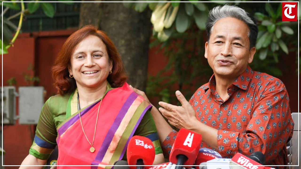 LIVE: Activist Sonam Wangchuk first press briefing after his release from detention |Gitanjali Angmo