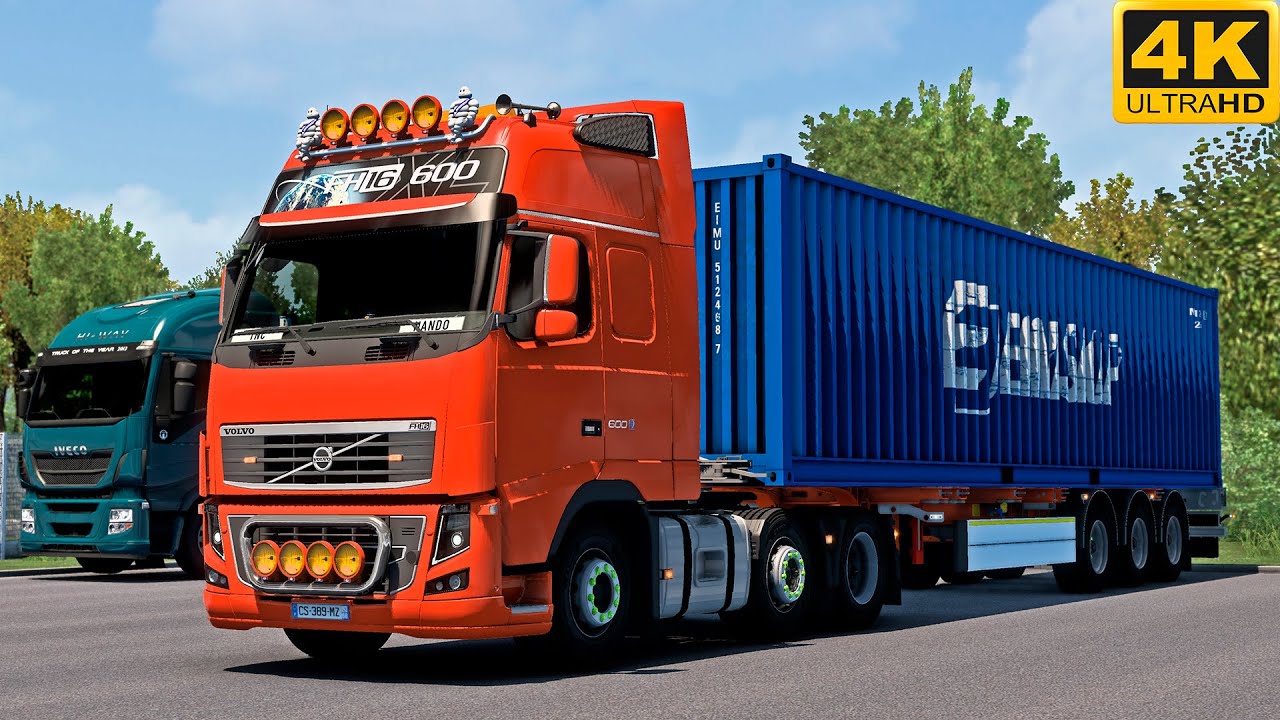 [TS-PC] ETS2 4K | FSG MAP | VOLVO FH16 600 | BELFORT 🇫🇷 - MULHOUSE 🇫🇷