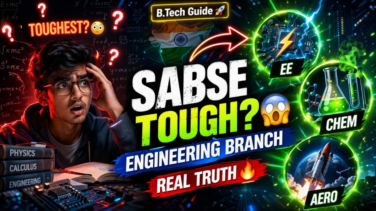 🔥Which engineering branch is the toughest? - toughest branch in engineering