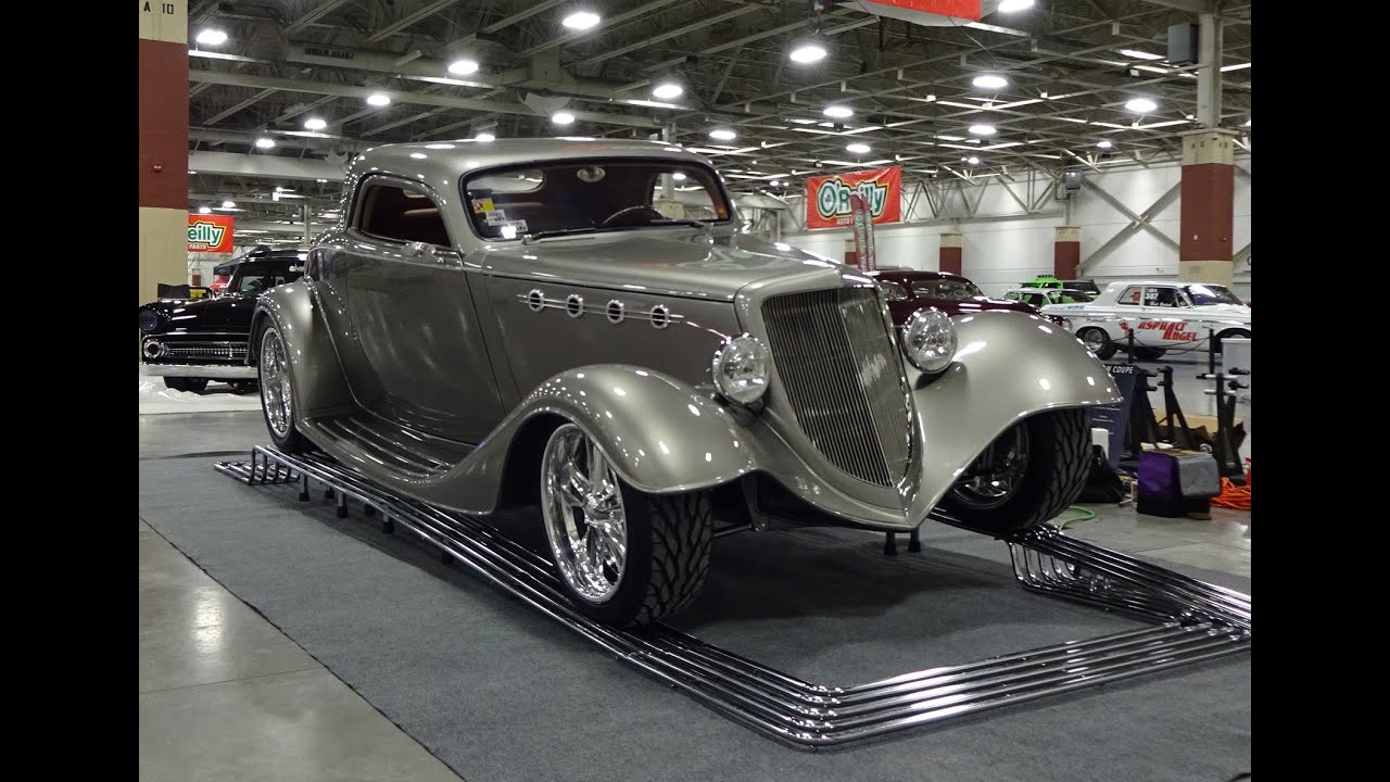 1934 Ford 3 Window Custom & Engine start up @ World of Wheels on My Car Story with Lou Costabile