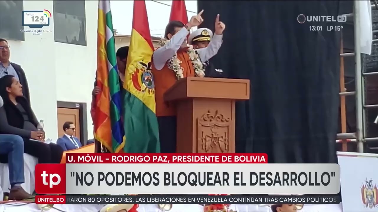 El presidente Paz anuncia la conclusión del aeropuerto de Potosí y habla de la ley del litio