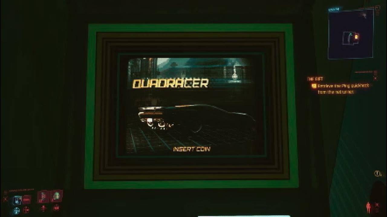 QUADRACER Easter Egg Cyberpunk 2077