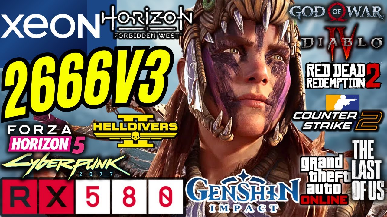 XEON E5 2666V3 + RX 580 TESTE EM JOGOS EM 2025 PC GAMER BARATO R$1500