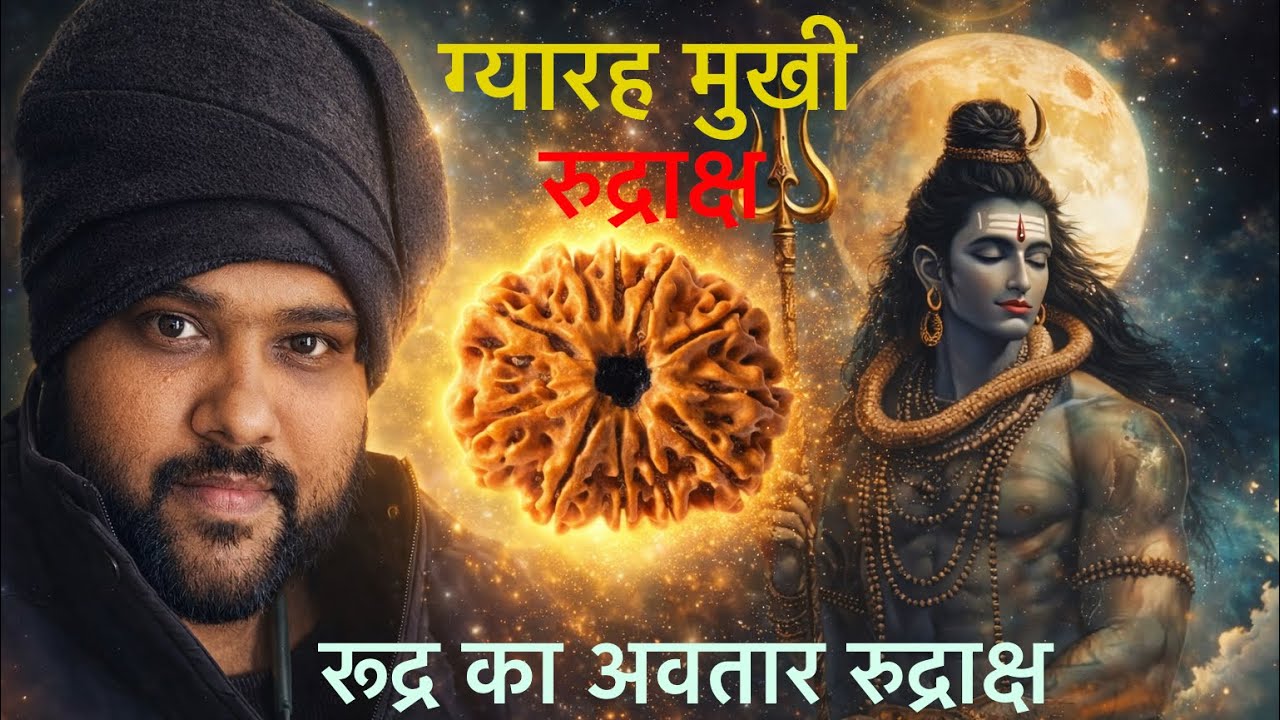 Day 13 | 	एक रुद्राक्ष जो बदल सकता है आपका भाग्य — 11 मुखी रुद्राक्ष#youtube#
