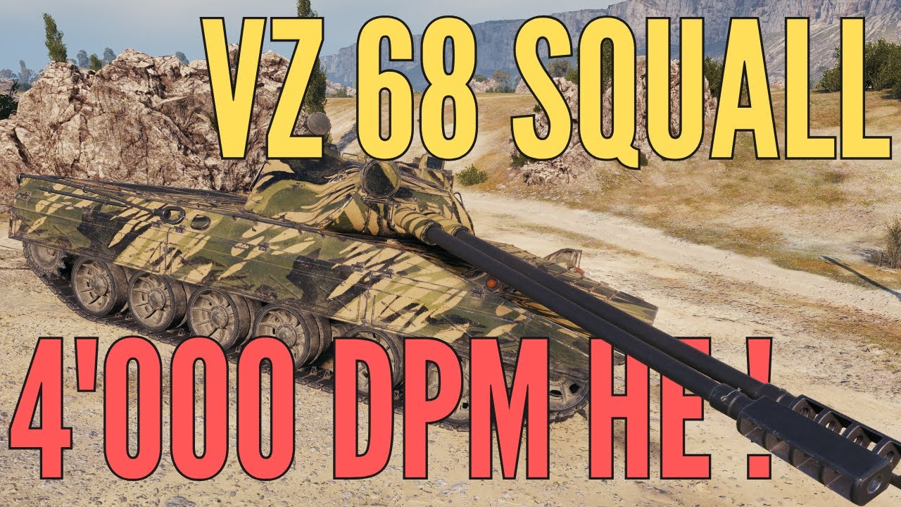 Vz 68 Squall - Le TUEUR de Char Léger avec 4'000 de DPM sur World of Tanks