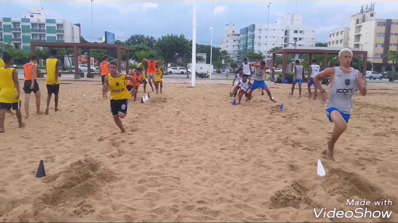 Caixa de Areia - Treino do Triângulo-  SPRINT e Agilidade.