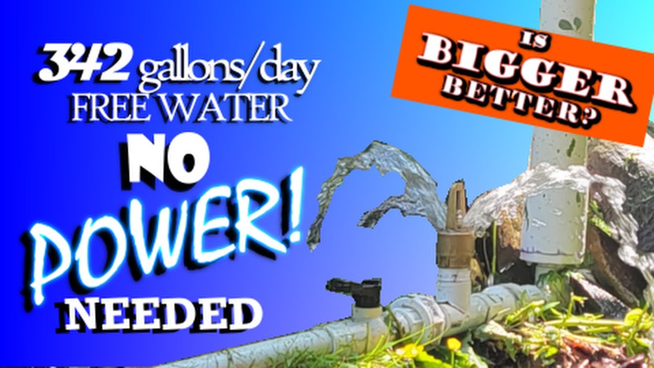 RAM PUMP nonstop water: Step by Step Build w/parts list #rampump #diy
