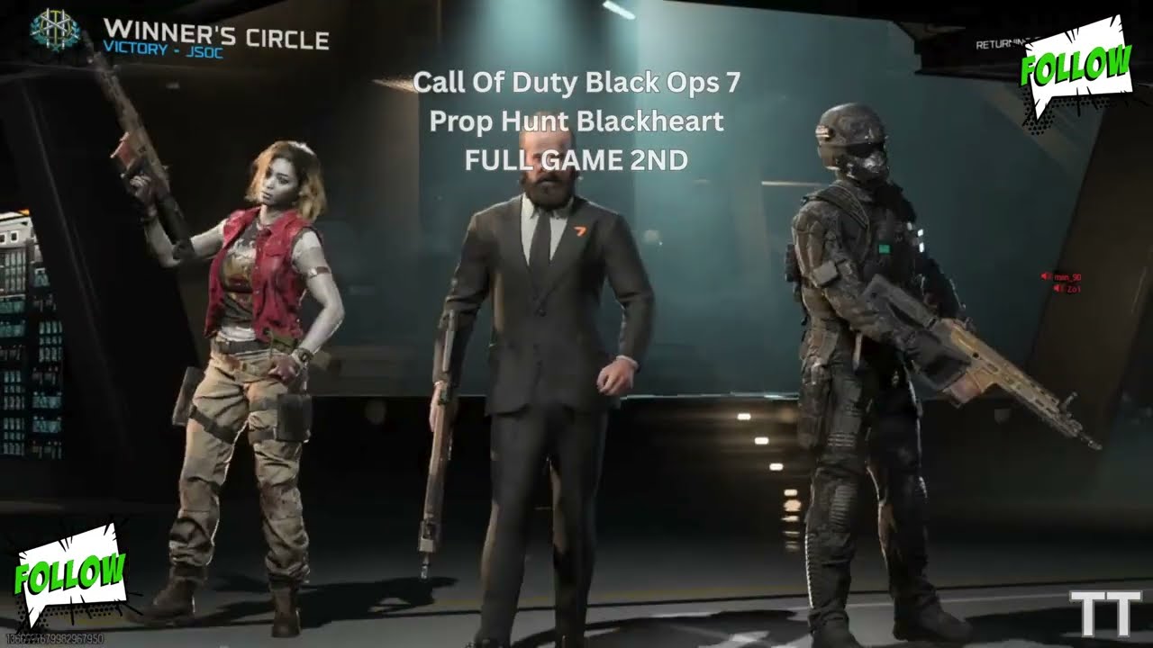 Call Of Duty Black Ops 7 Prop Hunt Blackheart FULL GAME 2ND [Tina Tormented] COD BO7 Gameplay