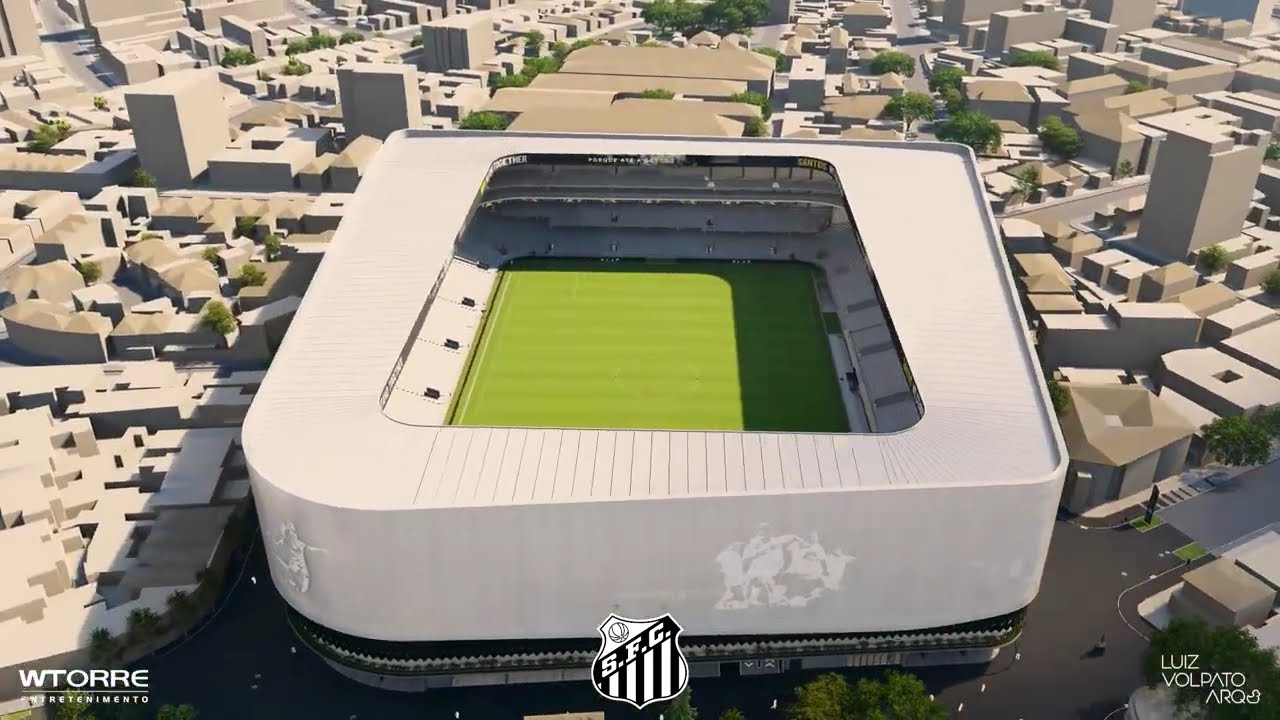 VEJA O PROJETO FINAL DA ARENA DO SANTOS | BUROCRACIAS SUPERADAS? AGORA VAI?