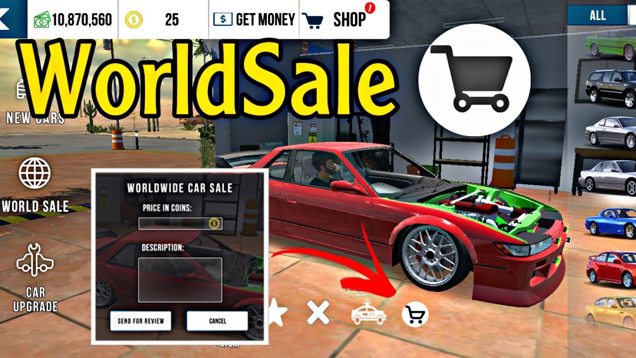 How to sell your car in WORLD SALE-Car parking multiplayer | New update