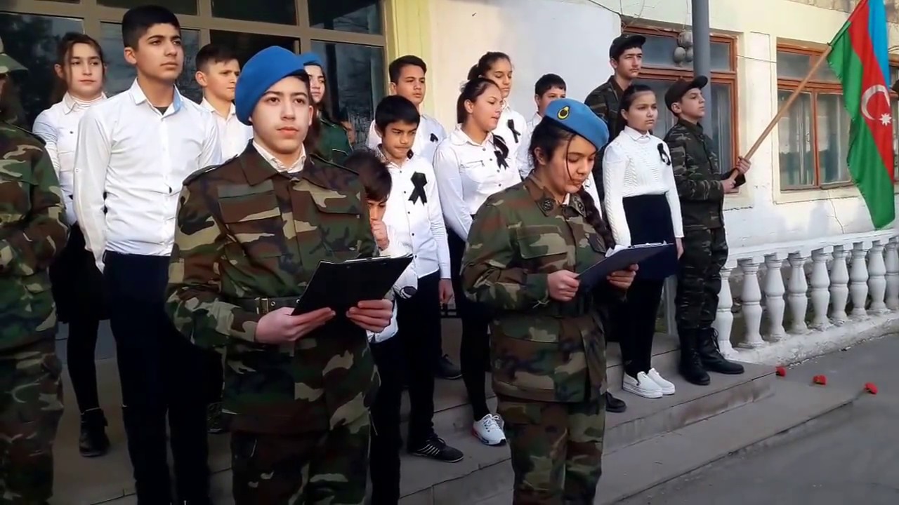 Kürdəmir şəhər T.İsmayılov adına 1 saylı məktəb. Xocalı soyqırımı.