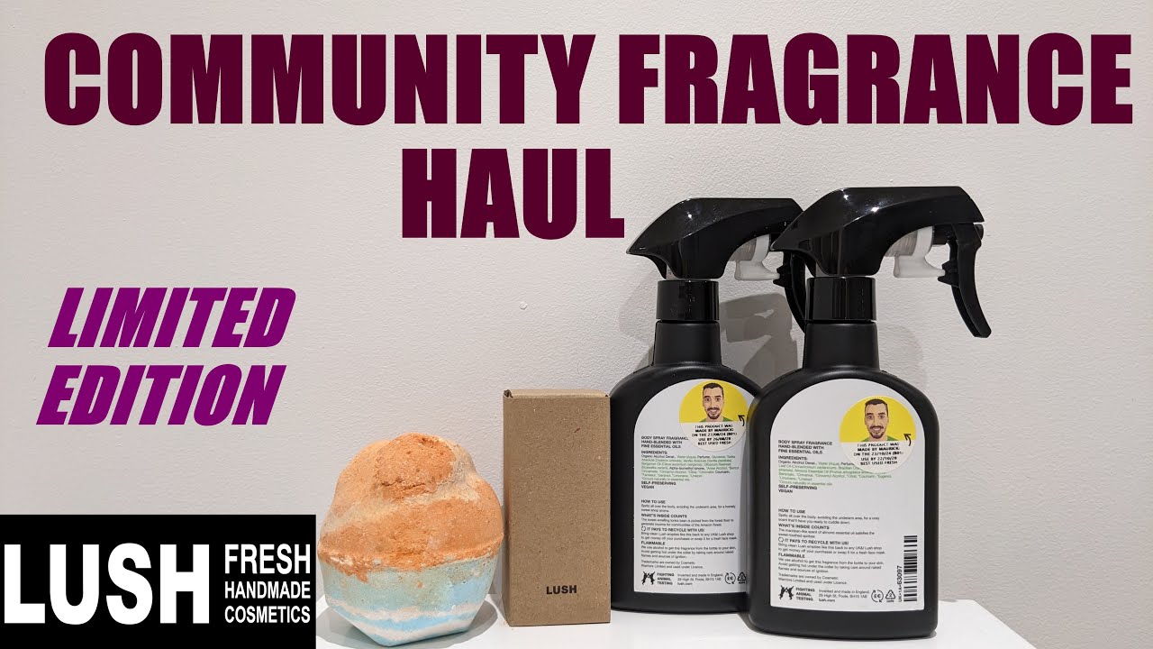 LUSH COMMUNITY SCENTS HAUL/BODY SPRAYS & PERFUME
