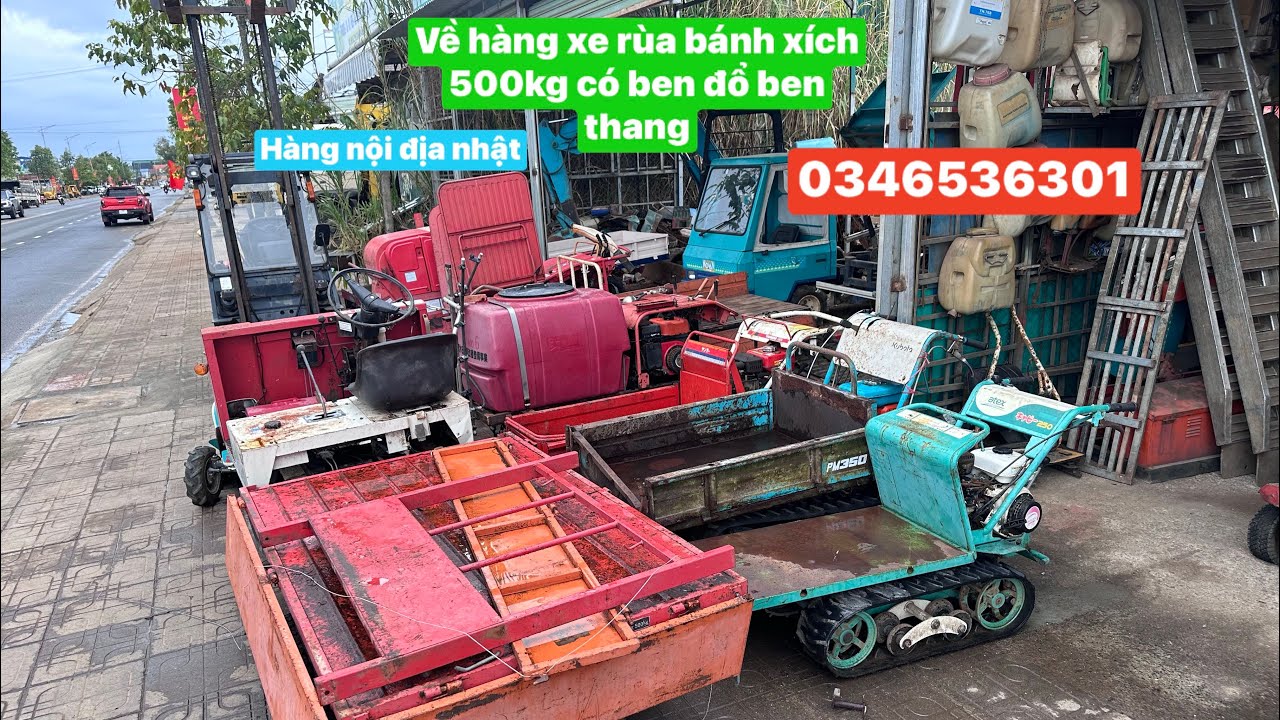 Về hàng xe rùa xích mini 200-500kg ben tay ben thang xe rùa độc lạ nhỏ giá 8 triệu (0346536301) 🐢 📱 