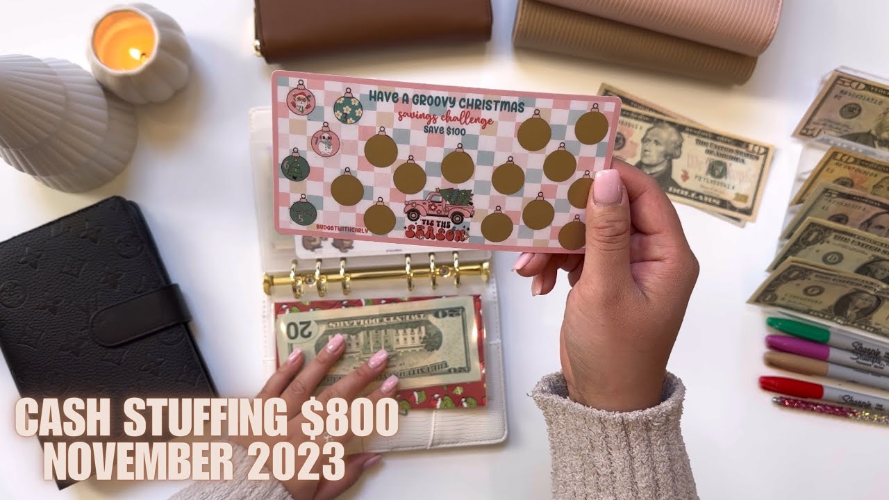Cash Envelope Stuffing | November 2023 | Savings | Sinking Funds 🤎