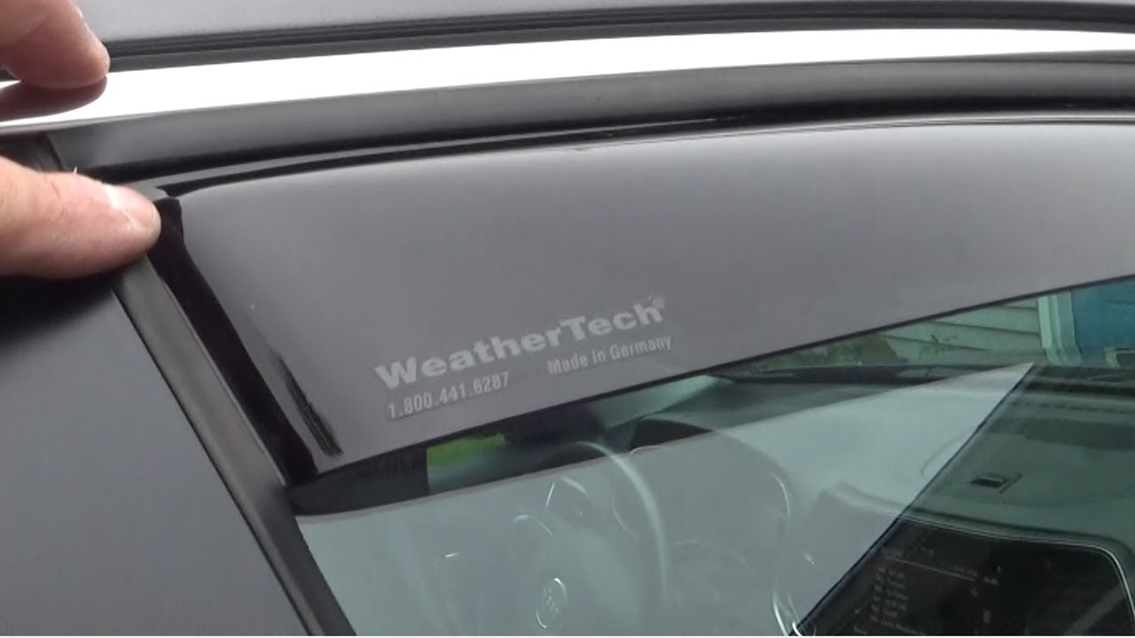 Как установить дефлекторы боковых окон WeatherTech на большинство автомобилей — Jeep Cherokee и G...