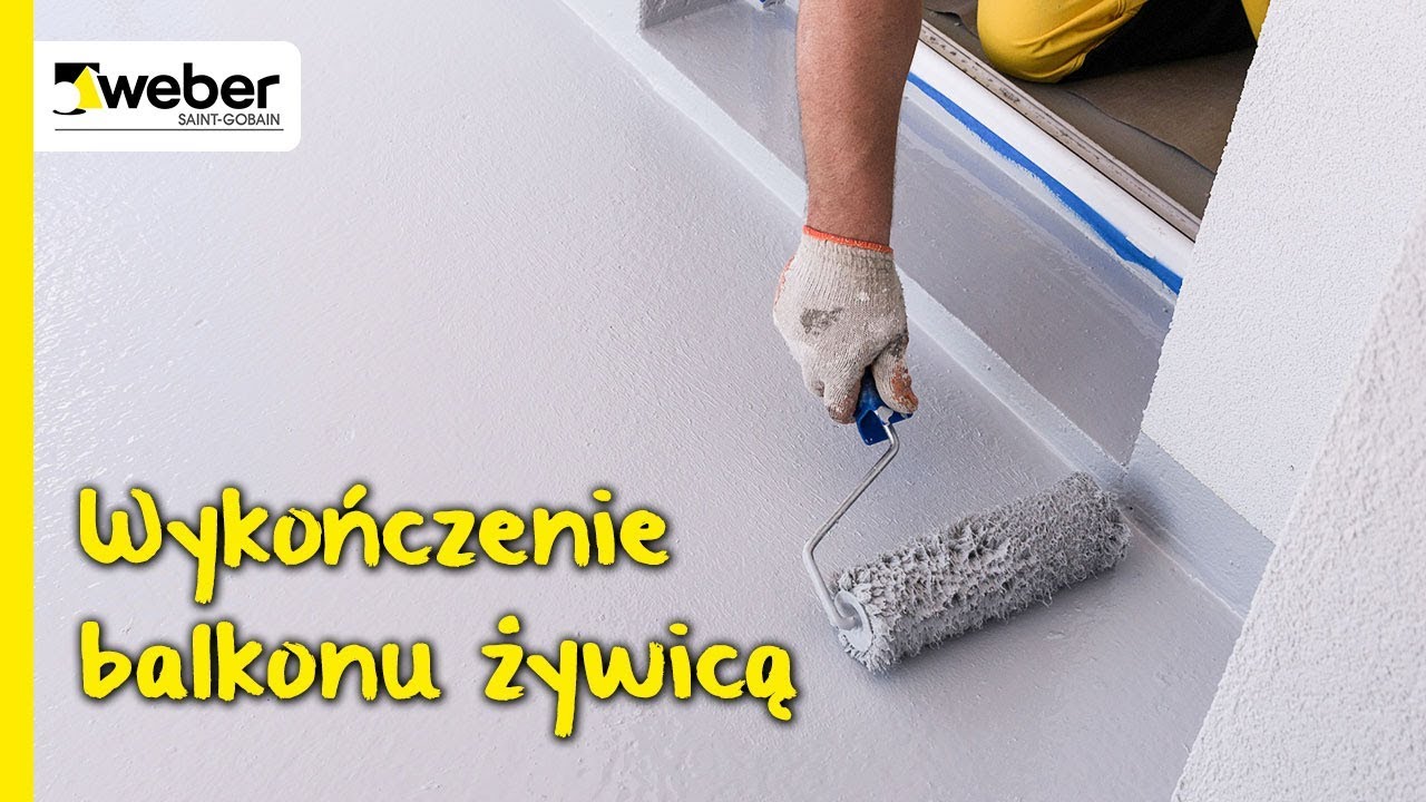 Jak wykończyć balkon żywicą poliuretanową? System weber.dry balkon krok po kroku.