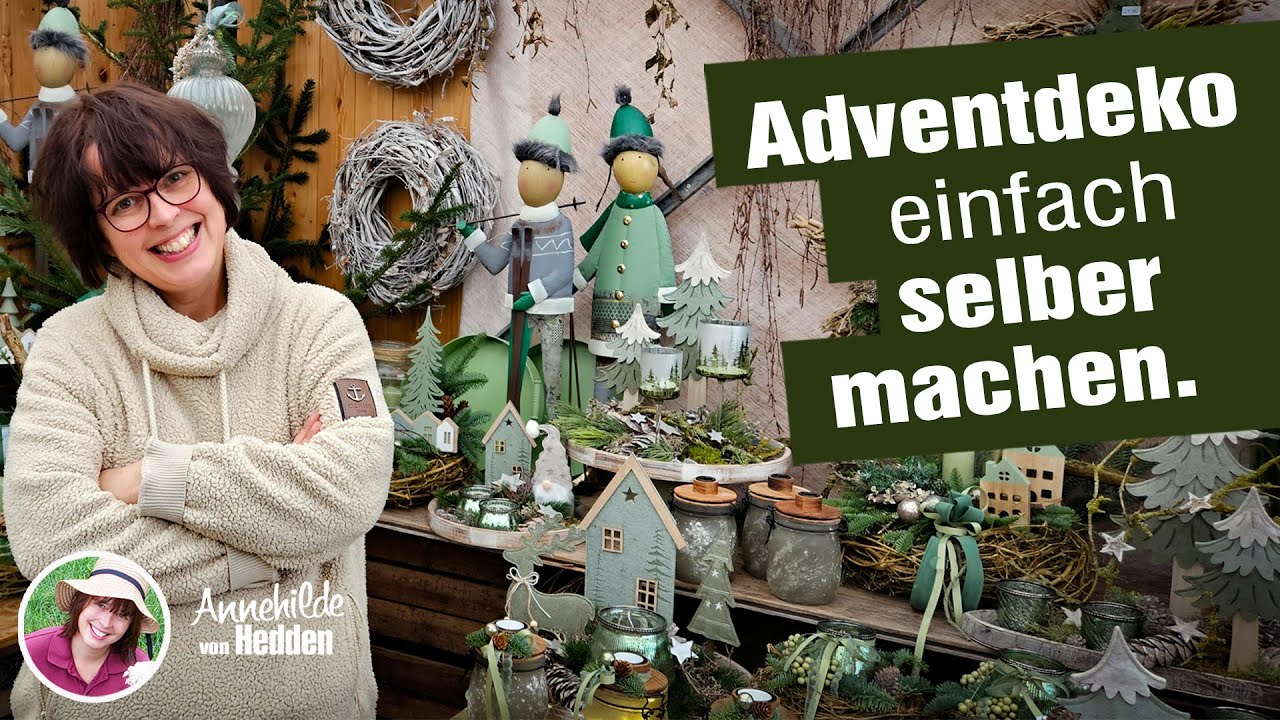 Tischdeko Weihnachten - Warum der Nachbar nicht glauben konnte das daraus ein Adventskranz wird.